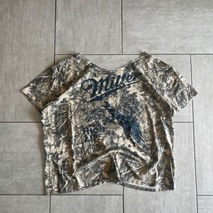 Miller High Life Camo Pheasant Graphic Tee Short Sleeve Top 23x23.5